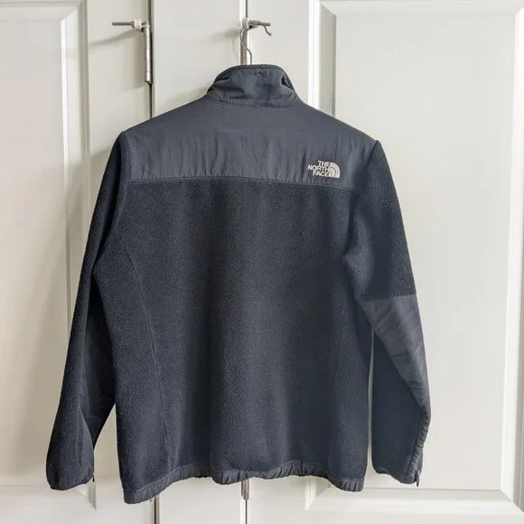 North Face Fleece Jacket Girls XL Black Polartec Denali Full Zip Sweater Coat